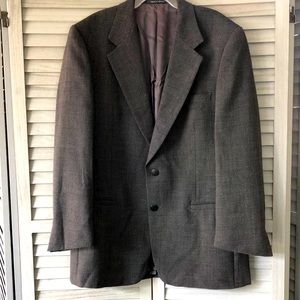 Versace V2 Sport Coat Suit Blazer black/grey weave 5 pkt EUC size/material tag ?